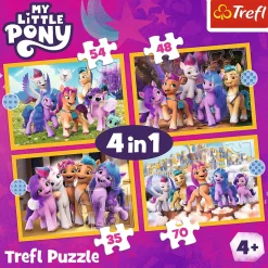 Puzzle 4w1 Kucyki Pony Poznaj kucyki Pony