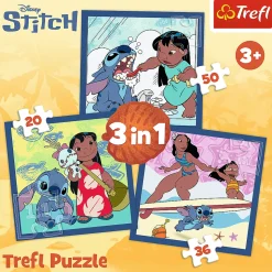 Puzzle 3w1 Lilo & Stitch, Czas ze Stitchem