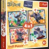 Puzzle 4w1 Lilo & Stitch, Wakacje na Hawajach