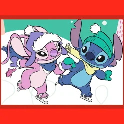 Puzzle 4w1 Lilo i Stitch, Świąteczny Lilo i Stitch