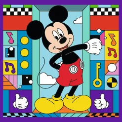 Puzzle 3w1 Mickey Mouse and Friends, Miki i jego wesoła ekipa
