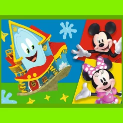 Puzzle 4w1 Myszka Miki Wśród przyjaciół
