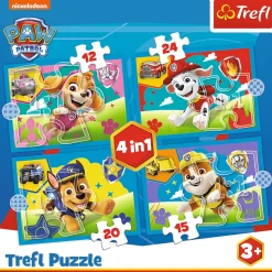 Puzzle 4w1 PAW Patrol, Biegnące Pieski