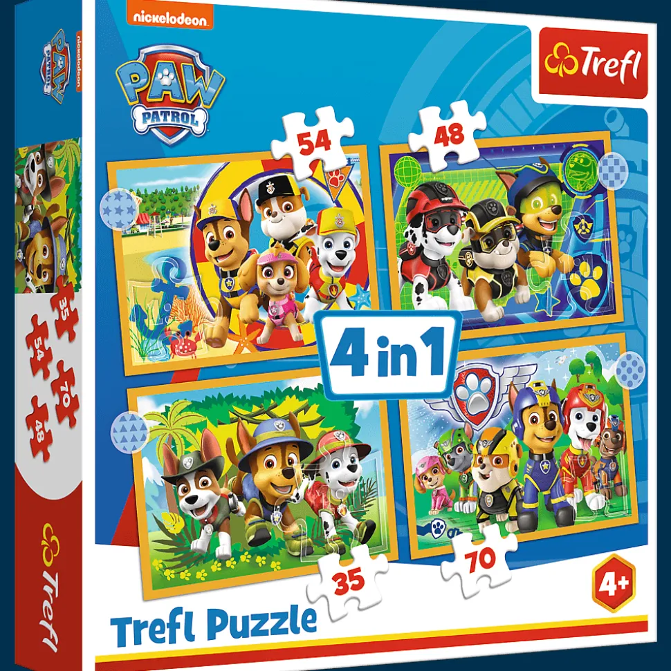 Puzzle 4w1 Psi Patrol Wakacyjny Psi Patrol