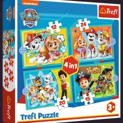 Puzzle 4w1 Psi Patrol Wesoła ekipa Psiego Patrolu