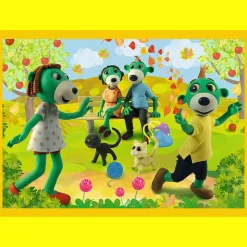 Puzzle 4w1 Rodzina Treflików Wspólne zabawy Treflików