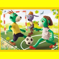 Puzzle 4w1 Rodzina Treflików Wspólne zabawy Treflików