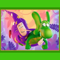 Puzzle 4w1 Smok Diplodok, Świat Smoka Diplodoka