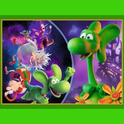 Puzzle 4w1 Smok Diplodok, Świat Smoka Diplodoka