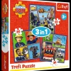 Puzzle 3w1 Strażak Sam Dzień Strażaka Sama
