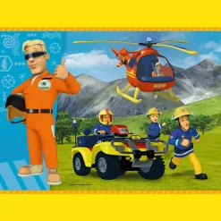 Puzzle 4w1 Strażak Sam, Odważny Strażak Sam