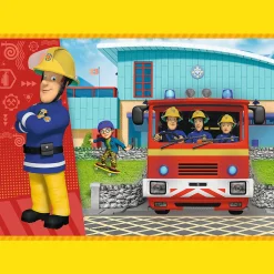 Puzzle 4w1 Strażak Sam, Odważny Strażak Sam