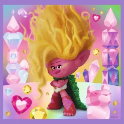 Puzzle 3w1 Trolls Poznaj wesołe Trolle