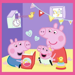 Puzzle 3w1 Świnka Peppa, Peppa i przyjaciele