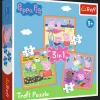 Puzzle 3w1 Świnka Peppa Pomysłowa Świnka Peppa