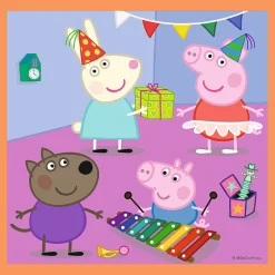 Puzzle 3w1 Świnka Peppa Pomysłowa Świnka Peppa