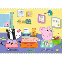 Puzzle 4w1 Świnka Peppa Wspomnienia z wakacji