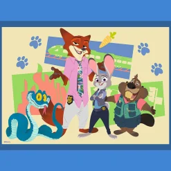 Puzzle 4w1 Zwierzogród 2, Zootopia pełna przygód