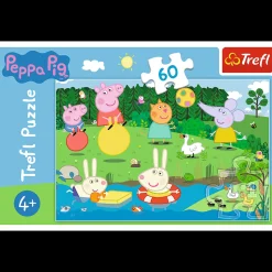 Puzzle Świnka Peppa 60 el. Wakacyjna zabawa