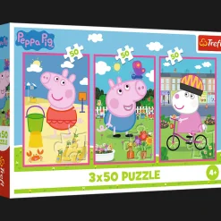 Puzzle Świnka Peppa 3 x 50 el. Siła przyjaźni