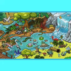 Puzzle 2x70 el. - Trefliki w Krainie Zwierząt, The Treflik Family