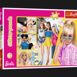 Puzzle z brokatem Barbie 100 el. Brokatowa Barbie
