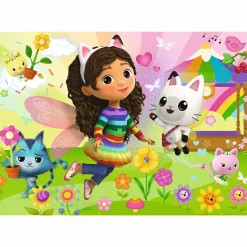 Puzzle z brokatem Gabby's Dollhouse 100 el. Brokatowa Gabby