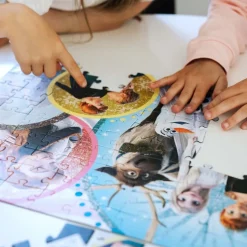 Puzzle z brokatem Kraina Lodu 100 el. W blasku miłości