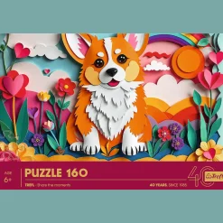 Puzzle z efektem 3D 160 el. 40-lecie Trefl - Piesek