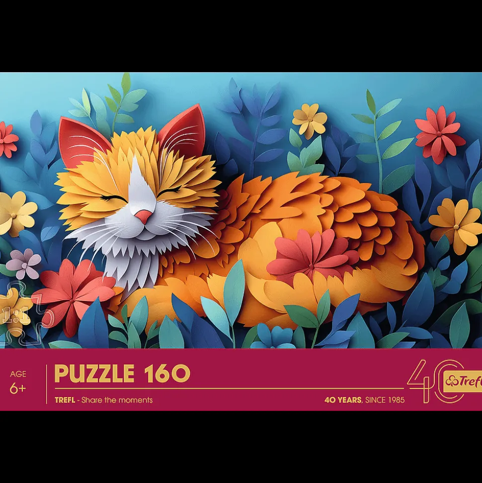 Puzzle z efektem 3D 160 el. 40-lecie Trefl - Kotek