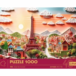 Puzzle z efektem 3D 1000 el. 40-lecie Trefl - Paryż