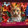 Puzzle z efektem 3D 1000 el. 40-lecie Trefl - Kot