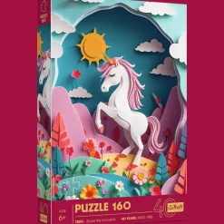 Puzzle z efektem 3D 160 el. 40-lecie Trefl - Jednorożec