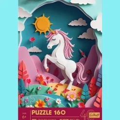 Puzzle z efektem 3D 160 el. 40-lecie Trefl - Jednorożec