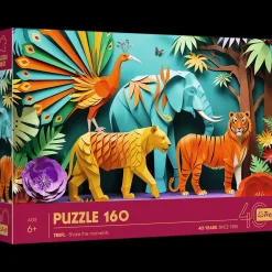 Puzzle z efektem 3D 160 el. 40-lecie Trefl - Dżungla