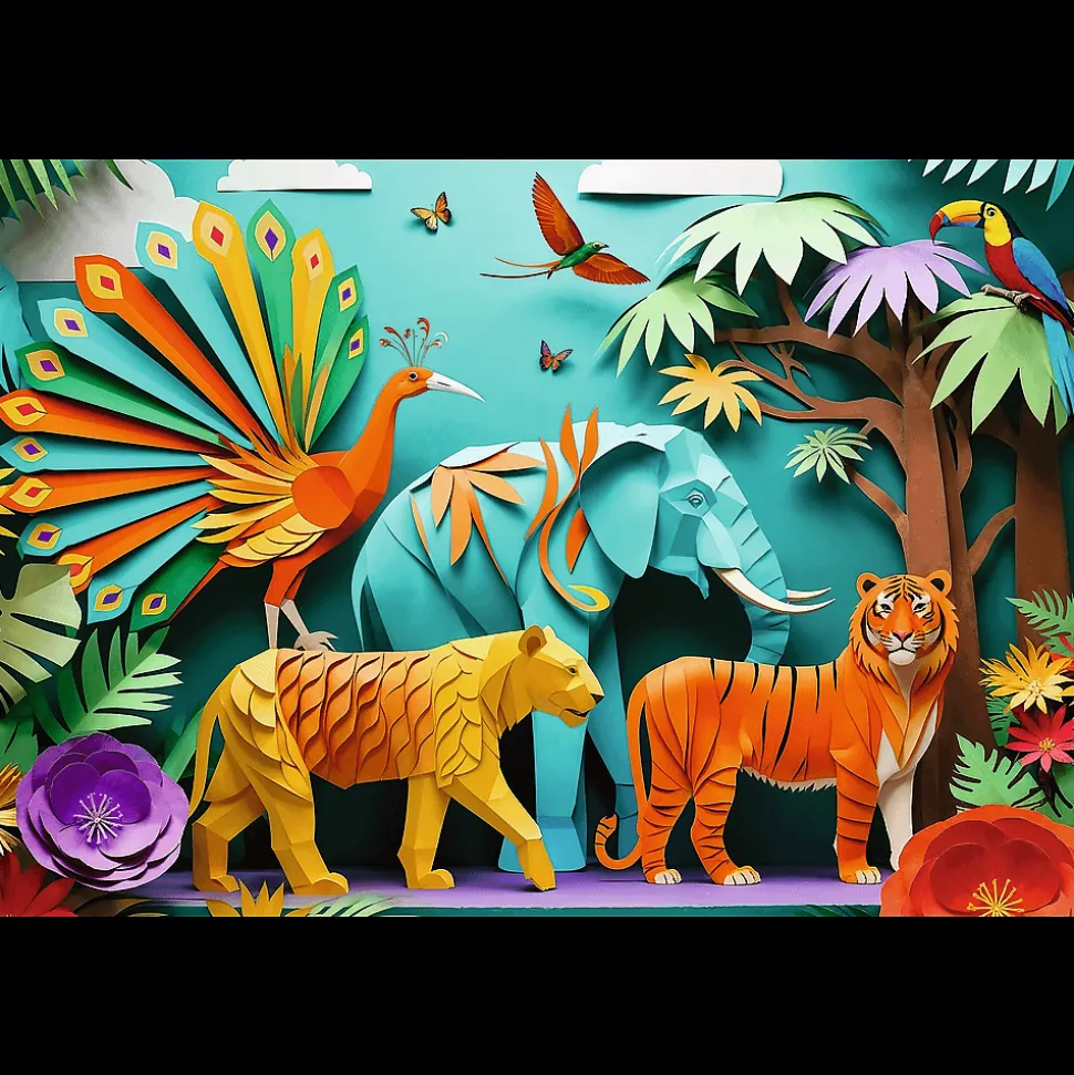 Puzzle z efektem 3D 160 el. 40-lecie Trefl - Dżungla