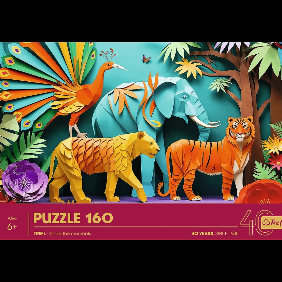 Puzzle z efektem 3D 160 el. 40-lecie Trefl - Dżungla