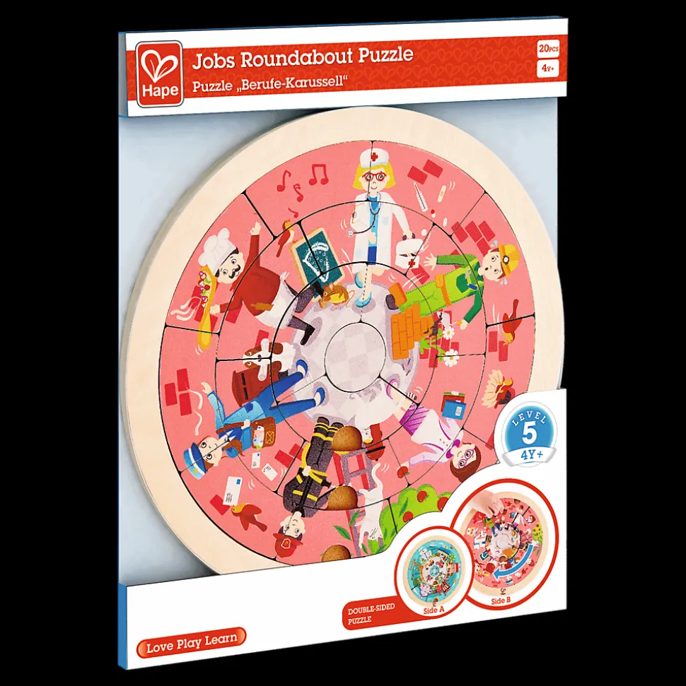 Puzzle z zawodami w kształcie ronda