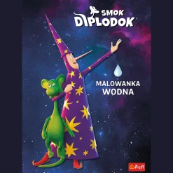 Smok Diplodok. Malowanka wodna