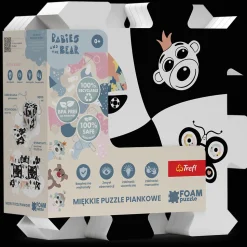 Układanka Puzzlopianka Bobaski i Miś kontrastowe