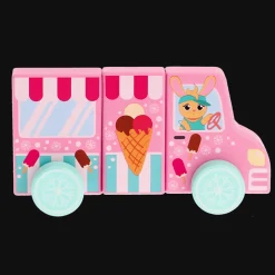 Zabawka drewniana Ice Cream Truck Tiny Tails, Magnetic Vehicle