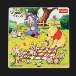 Zabawka drewniana Puzzle mini 5 el. Kubuś Puchatek