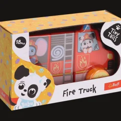 Zabawka drewniana Tiny Tails, Magnetic Vehicle: Fire Truck