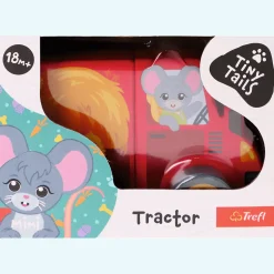Zabawka drewniana Tractor Tiny Tails, Magnetic Vehicle