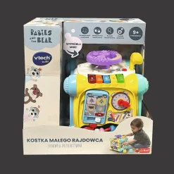Zabawka interaktywna VTech Bobaski i Miś, Kostka Małego Rajdowca