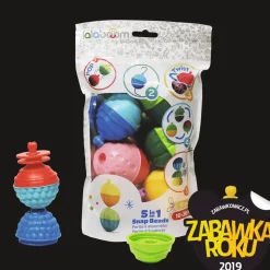 Zabawka Lalaboom, Zestaw kulko - klocków, 12 elementów