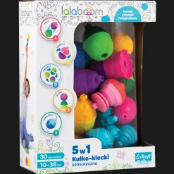 Zabawka Lalaboom, Zestaw kulko-klocków, 30 elementów