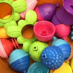 Zabawka Lalaboom, Zestaw kulko - klocków, 36 elementów