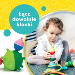 Zabawka Lalaboom, Zestaw kulko-klocków, 24 elementy