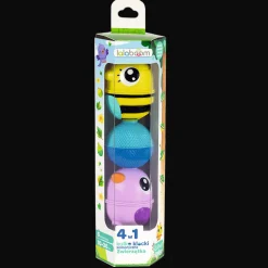 Zabawka Lalaboom, Zestaw kulko-klocków - zwierzątka leśne - 6 elementów, wersja 2